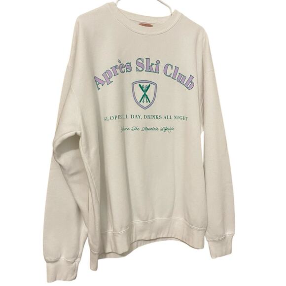 Show Me Your Mumu Stanley Sweatshirt Medium Apres Ski Club Oversized Crewneck - Picture 8 of 14